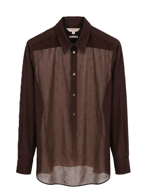camicia camillo pura caffè Barena | CAD5790 4124288 CAFFÈ